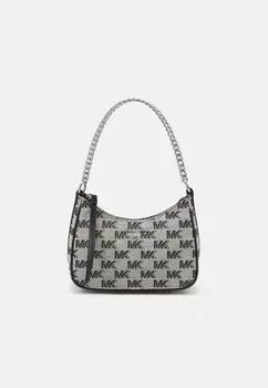 Сумка MICHAEL Michael Kors JET SET SM CHAIN POUCHETTE, черный/светло-кремовый