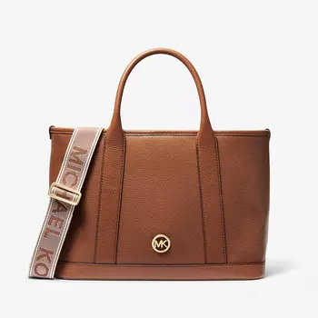 Сумка Michael Michael Kors Luisa Medium Pebbled Leather, коричневый