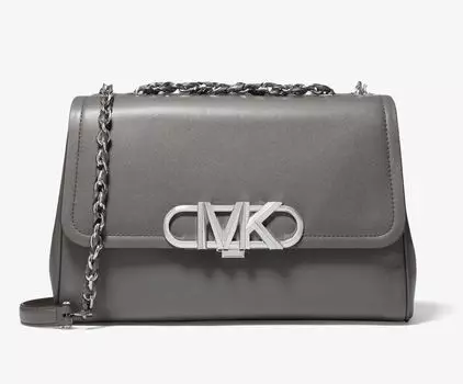 Сумка Michael Michael Kors Parker Extra-Large Leather Shoulder, серый