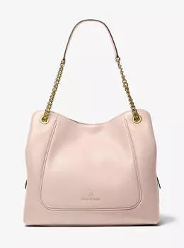 Сумка Michael Michael Kors Piper Large Pebbled Leather Shoulder, нежно-розовый