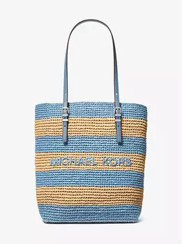 Сумка Michael Michael Kors Quinn Large Hand-Crocheted Tote, светло-синий