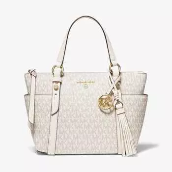 Сумка Michael Michael Kors Sullivan Small Logo, кремовый