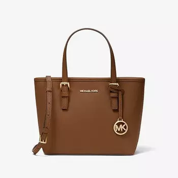 Сумка Michael Michael Kors Travel Extra-Small Saffiano Leather Top-Zip, коричневый
