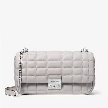 Сумка Michael Michael Kors Tribeca Large Quilted Leather, светло-серый