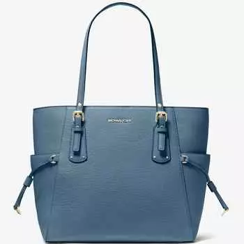Сумка Michael Michael Kors Voyager Small Pebbled Leather, синий