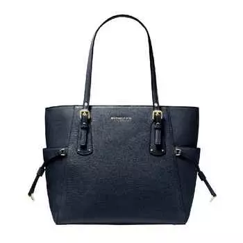Сумка Michael Michael Kors Voyager Small Pebbled Leather, темно-синий