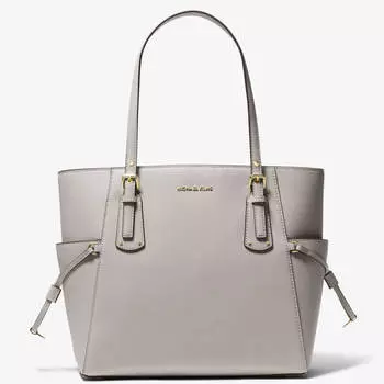 Сумка Michael Michael Kors Voyager Small Saffiano Leather, серый