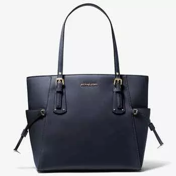 Сумка Michael Michael Kors Voyager Small Saffiano Leather, темно-синий