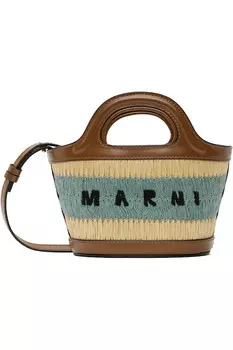 Сумка-микро Raffia-Effect Tropicalia Marni, мультиколор