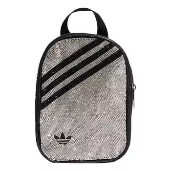 Сумка mini backpack 'silver metallic' Adidas, серебряный