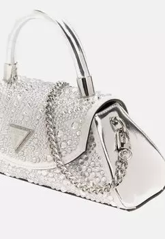 Сумка MINI BEAUVOIR Guess, серебристый