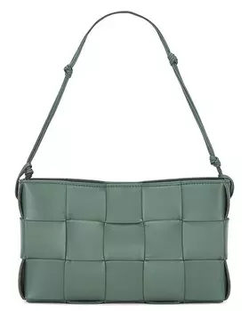 Сумка мини Bottega Veneta Mini Cassette, цвет Aloe & Gold