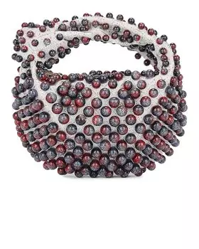 Сумка мини Bottega Veneta Mini Jodie Terrazzo Intrecciato, цвет White & Gold