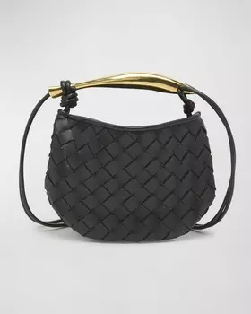 Сумка Mini Sardine Intrecciato с ручкой сверху Bottega Veneta