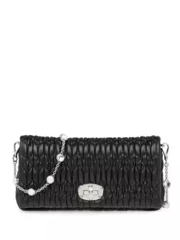 Сумка Miu Crystal MIU MIU, черный