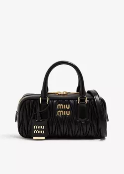 Сумка Miu Miu Arcadie Matelass Leather, черный