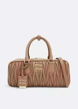 Сумка Miu Miu Arcadie Matelass Leather, коричневый