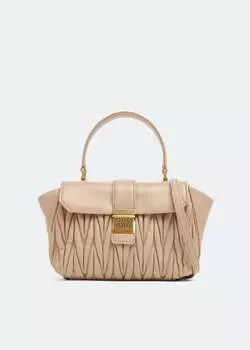 Сумка Miu Miu Matelass Top Handle, бежевый