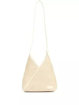 Сумка MM6 Maison Margiela с изображением печенья с предсказаниями, нейтральный цвет