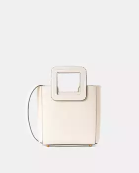 Сумка модели Shirley из веганской кожи STAUD, кремовый