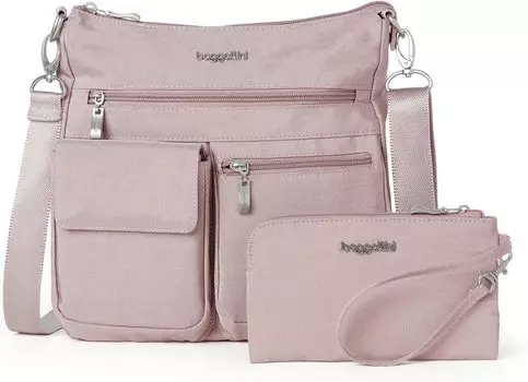 Сумка Modern Everywhere Slim Crossbody Baggallini, цвет Blush Shimmer