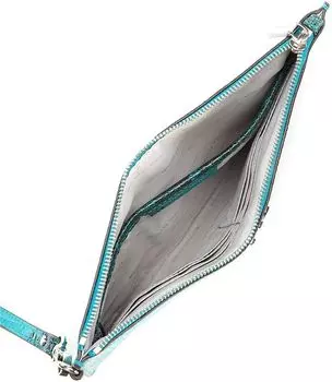 Сумка-молния Michael Kors с тиснением под змею - Tile Blue