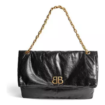 Сумка monaco large chain bag 'black' Balenciaga, черный