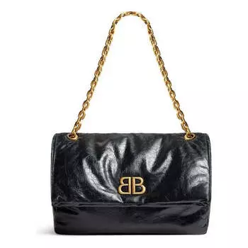 Сумка monaco medium chain bag 'black' Balenciaga, черный