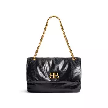 Сумка Monaco Medium на цепочке BALENCIAGA, черный