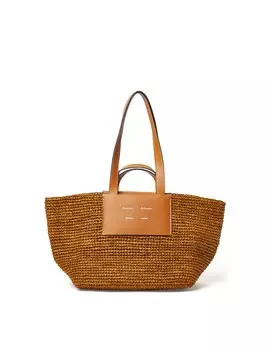Сумка Morris L из рафии Proenza Schouler White Label, коричневый