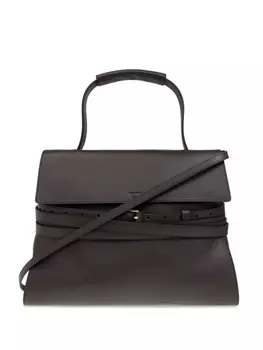 Сумка Moschino Tie Me через плечо, коричневый