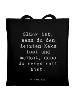 Сумка Mr. & Mrs. Panda Tragetasche Spruch Glck Erfllung mit Spruch, черный