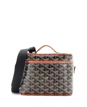 Сумка Muse Vanity Case Coated Canvas Pre-Owned Goyard, коричневый