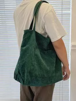 Сумка мужская большая, зеленый