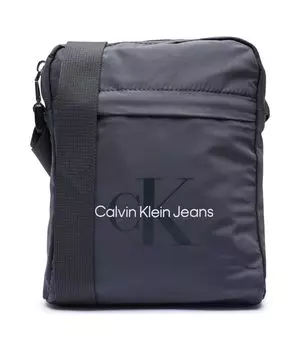 Сумка мужская Calvin Klein Jeans через плечо текстильная с логотипом бренда, синий
