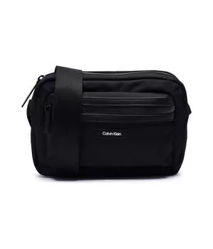 Сумка мужская Calvin Klein текстильная через плечо, черный