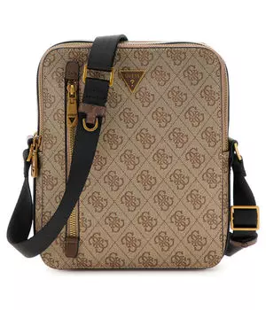 Сумка мужская Guess с монограммой логотипа, желтый