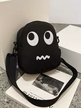 Сумка мужская на ремне, черный