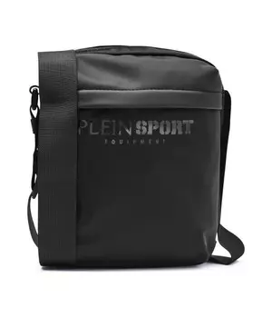 Сумка мужская Plein Sport Manhattan через плечо текстильная, черный