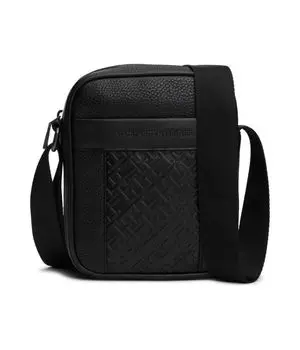 Сумка мужская Tommy Hilfiger через плечо с тиснением, черный