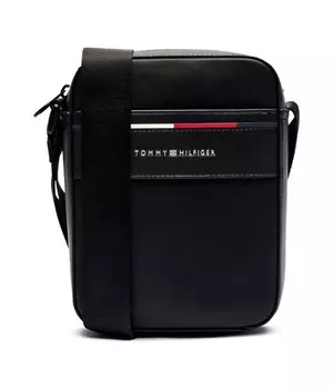 Сумка мужская Tommy Hilfiger кросс-боди из экокожи, черный