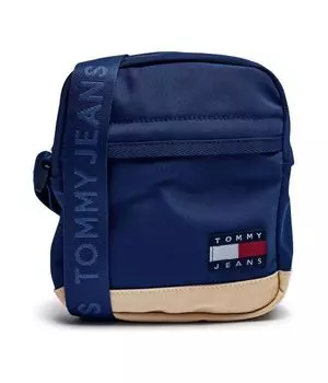 Сумка мужская Tommy Jeans через плечо повседневная текстильная, синий