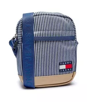 Сумка мужская Tommy Jeans в полоску, синий