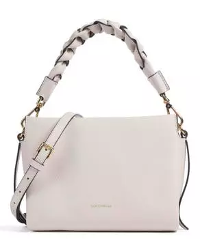 Сумка на двойное плечо Boheme grana из зерненой кожи Coccinelle, белый