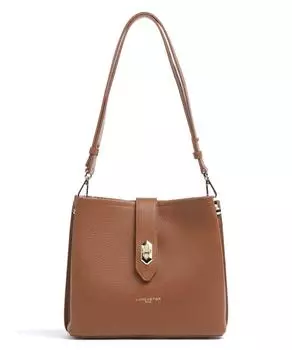 Сумка на двойное плечо Foulonne Top из зерненой коровьей кожи Lancaster, коричневый