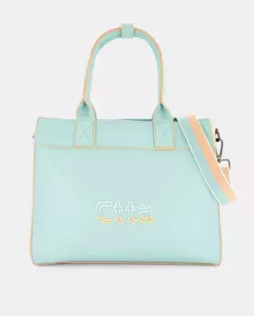 Сумка на молнии и дополнительной ручке Caminatta, цвет Verde Agua