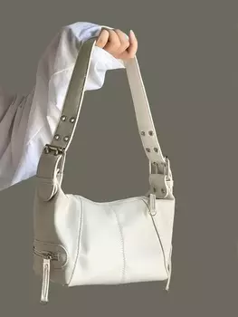 Сумка на одно плечо, бежевый