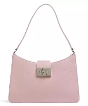 Сумка на плечо 1927 M из зерненой кожи Furla, розовый