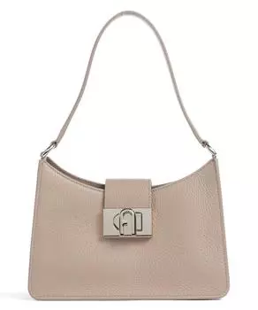 Сумка на плечо 1927 S из зерненой телячьей кожи Furla, коричневый