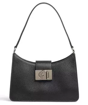Сумка на плечо 1927 S из зерненой телячьей кожи Furla, черный